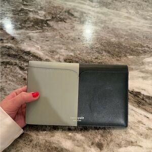 Kate Spade Two-Tone Black and Gray Clutch